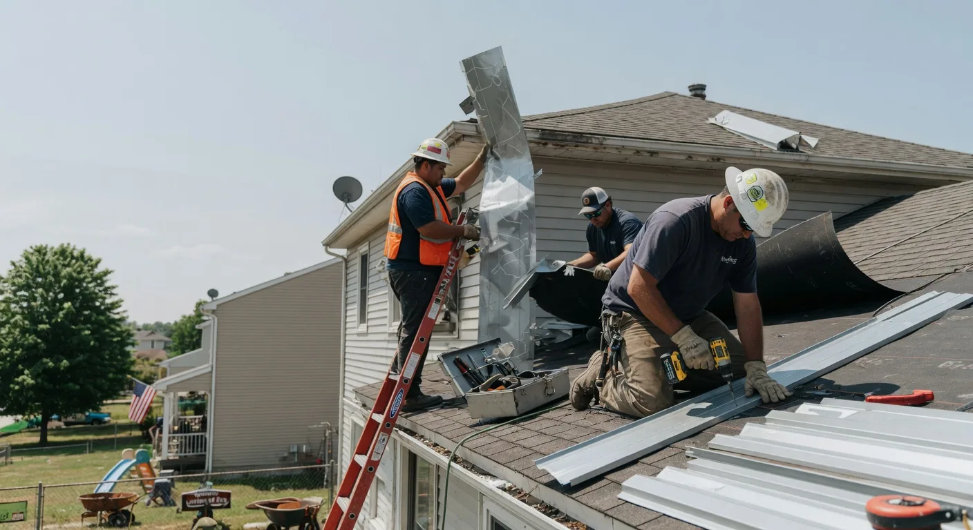 Storm Damage Metal Roof Repair in Honey Grove, PA